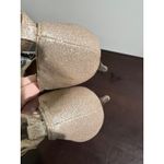 Unisa Women's Gold Glitter Ankle Strap Platform Heels Shoes Size 8.5M Photo 8