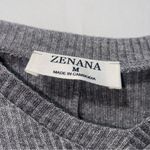 Zenana Outfitters Gray Long Sleeve Top Medium Photo 2