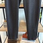 CAbi Mid-Rise Barrister Trouser Knit Ponte Charcoal Heather Dress Pant #4317, 4 Photo 2