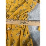 Ralph Lauren Lauren Sheath Shirt Dress Size 4 Mustard Yellow Floral Midi Photo 8