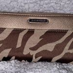 Dana Buchman  Brown and Gold Animal Print Zip-Around Wallet Photo 0