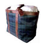 Ralph Lauren  Black Watch Plaid Oversized Travel Work Carry-On Shoulder Bag 40cm Photo 3