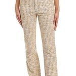 St. John Women’s Boucle Tweed Pant Size 8 Ivory Multi - Inseam 30” Photo 0