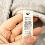 Alo Yoga  Renown Heavyweight Full Zip Hoodie Sweatshirt Gray XXS Photo 1