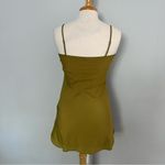 Ted Baker Mustard Green Long Sleeve Mini Dress Size 1 Fall Winter Photo 8