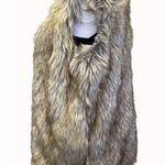 Rachel Zoe Women's Faux Fur Vest Brown/Gray Size M SKU 5746 Photo 2