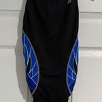 Tyr. One Piece Bathing Suit, Black & Blue Photo 0