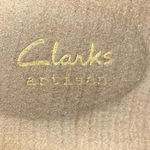 Clarks WO SIZE 10 SLIP ON BROWN SUEDE LEATHER LOOK MULES GOOD CLEAN CONDITION Photo 3