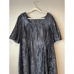 Handmade Crushed Velvet Maxi Dress 3X Square Neck Classic Midi Goth Whimisgoth Vampire Photo 3