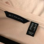 H by Halston  U-Neck Top with Mixed Media Flutter Sleeves Stretch Pink XS Photo 2