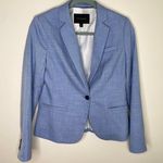 Banana Republic NWOT Classic Fit Chambray Blue Blazer Sz 2 Photo 0