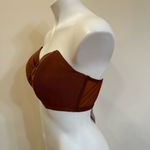 Savage x Fenty Aqua Hour Bandeau Bralette Brown Strapless Bra sz 16-18 1X Photo 4