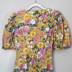 Rahi Cali Rahi Petra Floral Puff Sleeve Ruffle Trim Ruched Mini Dress Floral Medium Photo 8