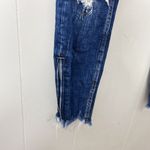 ZARA  Trafaluc Denimwear Womens Blue Denim Ripped Ankle Zip Jeans Size 4 Photo 3