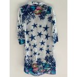 Antica Sartoria by Giacomo Cinque Womens S/M Cotton Starfish Swim Coverup Dress White Photo 1