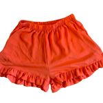 Tyche Shorts Bloomer Elastic Waist Ruffle Womens Small Flirty Pumpkin Orange Photo 9