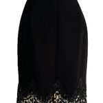 Vintage Beaded Black Skirt Size XS Flapper Gatsby Art Deco Scallop Hem Photo 0