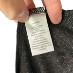 Planet Gold Black Shimmering Metallic Slip Dress Size L Photo 8