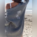 The Beach People Palm Tree Cardigan Sweater with embroidered logo size XL/2XL Photo 11