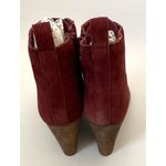 Dita Wedge Lace Leather Suede Upper Boot Burgundy Red Size 7 NEW Photo 3