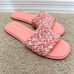 Abound  | Pink Woven Slide Sandals Women’s Braided Summer Flats | Size 9 Photo 1