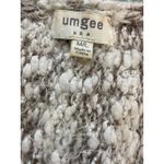 Umgee  Fringe Poncho‎ Knit Sweater Tunic Pullover Oversized Neutral Colors Photo 8