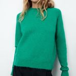 ZARA WOOL & ALPACA BLEND KNIT SWEATER GREEN SIZE S NEW Photo 5