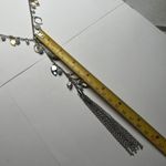 White House | Black Market  Long Beaded Y Drop Necklace Two Tone Blue Green NWT Photo 2