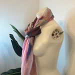 SWIRL PRINT SCARF Gregory Ladner Limited Edition NWT Purple Photo 2