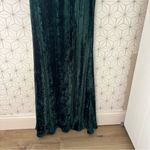 NBD  Spanish Moss Gown Green Velvet Maxi Strapless Dress Photo 3