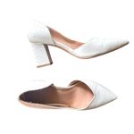 BCBGeneration Sheila Snake Skin Pointy Pump White Sz 6 Photo 2