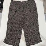 Ophelia Roe  NWT Wide Leg PullOn Crop Pants Stone Pattern Womens Size 3X Mid Rise Photo 0