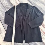 Banana Republic  Navy Blue Cotton Blend Knit Cardigan Blazer Photo 6