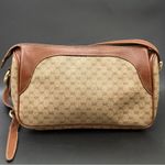 Gucci Vintage Micro GG Supreme PVC Canvas Brown Leather Trim Shoulder Bag Photo 2