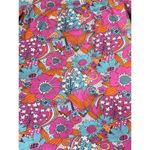 NWT Grooviest Blooms Retro 60s Floral Mini Dress Tunic Pink Orange Aqua Small Blue Photo 4