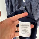 Gal Meets Glam  6 Lenna Linen Blue Button-Down Midi Dress Photo 6