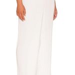 Good American White Plisse Georgette Wide Leg Pleated Pants 3/4 (US L/Xl) NWT Photo 3