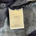 One World Plaid Tunic Top Ruffle Hem Medium Blue Bell Sleeves Keyhole Back Photo 7