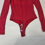 Free People  x Intimately FP Victoria Plunge Bodysuit In Garnet Rose Photo 9