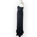 Free People  Adella Corset Maxi Dress Women’s Size Small Black Strapless Photo 5