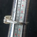 Blue Spinel Hoop Earrings & Ring Set Sz 8 Electroplated Rhodium Sterling Silver Photo 8