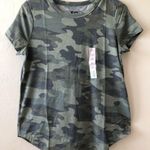 SO  Womens Camouflage T-Shirt Size Small Juniors Shirt Lap Shape At Bottom New Photo 0