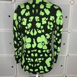 ECI  Black & Green Floral Cardigan Size Small Photo 1