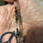 Vintage Peace Sign Necklace Silver Photo 5