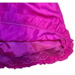 Maeve Anthropologie 100% silk strapless fuschia smocked dress Photo 2