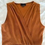 Lucy Paris Burnt Orange Sleeveless Knit Dress Small Photo 4