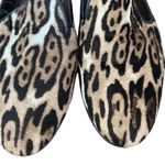 Stuart Weitzman Pony Hair Leather Leopard Animal Print Loafers size 7.5 Photo 2