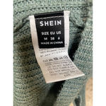 SheIn Knit Tunic Sweater Dress Long Sleeve Cozy Parisian Scandi Sage Boho Coquette Photo 4