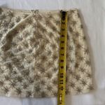 Club Monaco New Women’s  Meri Beaded Jupe Handcrafted Mini Skirt Ivory/Beige Sz 0 Photo 12