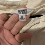 BB Dakota  High Waist Cream Button Shorts Photo 2